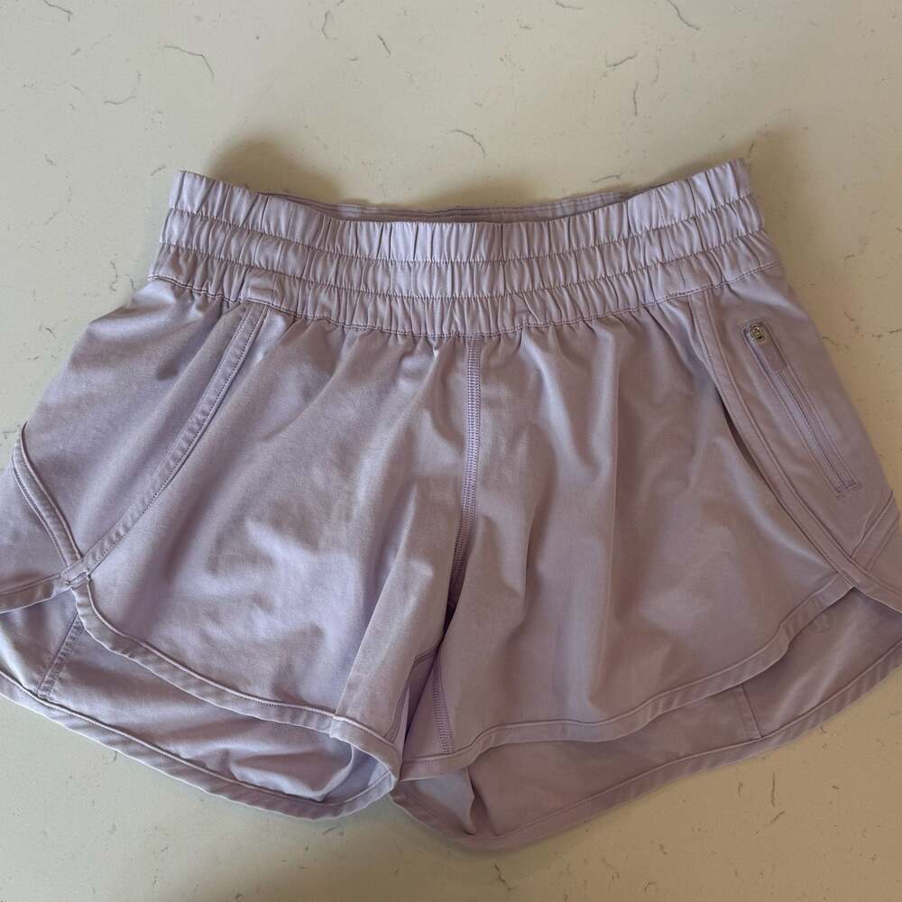 Lululemon Track That High-Rise Short 3" Lavender Dew Size 6